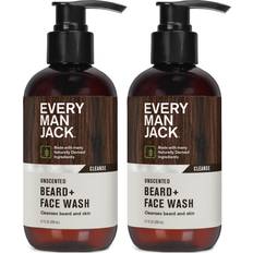 Every Man Jack Unscented Beard Face Wash 2 Pack