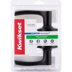 Door Levers Kwikset Matte Black Passage Lever