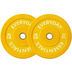 BalanceFrom Olympic Bumper Plate Weight Plate 25 lbs Pair Color