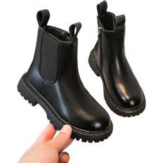 Shein 1 Pair Fashionable Princess Style Black Boots For Girls