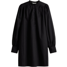 H&M A-Line Cotton Dress - Black