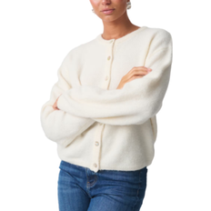 Polyamid Cardigans Gina Tricot Knitted Cardigan - Gardenia