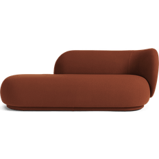 ferm LIVING Rico Divan Right Tonus Red Brown Sofa 203cm 2 personers