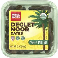 Natural Delights Deglet Noor Dates Organic Pitted 340g 1pack