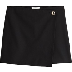 Korkea Vyötärö Hameet H&M Mini Skort - Black