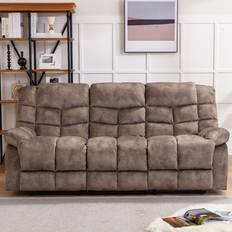 Red Barrel Studio Edilmar Brown Sofa 83.1" 3 Seater
