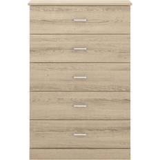 Natural Chest of Drawers Wade Logan Allyannah Oslo Oak/Sturdy Chest of Drawer 31.3x47.2"