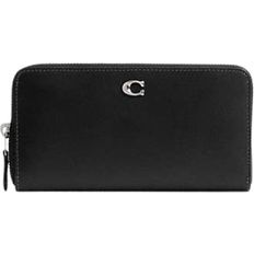 Coach Essential Accordion Zip Wallet - Calf Leather/Silver/Black