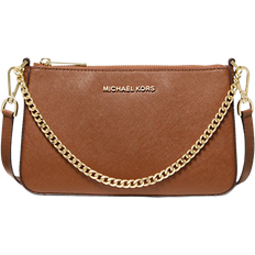 Michael Kors Jet Set Medium Saffiano Leather Crossbody Bag - Luggage