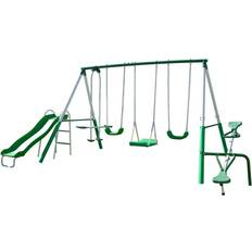 SportsPower Park Ridge Metal Swing Set with Anchor Kit