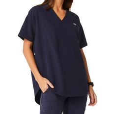 Short Sleeves Work Tops Figs Halle V-Neck Tunic Scrub Top