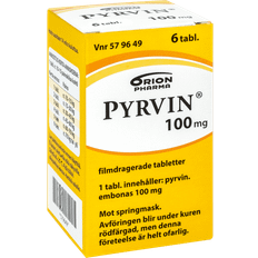 Pyrvin 100mg 6 st Tablett