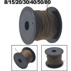 Brown Fishing Lines YIWEI 100M Bold Braided Fishing Line 8 Strands Nylon Brown Core-wrapped