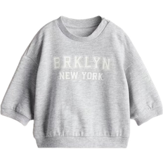 H&M Crew Neck Sweater - Light Grey Melange/Brklyn (1236874008)