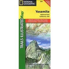 Usa map National Geographic Trails Illustrated Map Yosemite National Park California, USA (Hæftet, 2009)