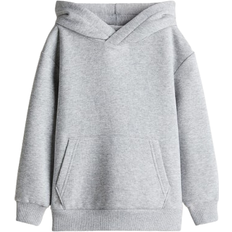 H&M Brushed Inside Hoodie - Light Grey Melange (0542551058)