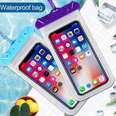 Cheap Waterproof Cases Kiskick HEVIRGO, Waterproof Phone Bag Set Touchscreen Compatible Anti-Collision and Transparent Perfect for Water Sports and Protecting Your Phone from Water Damage