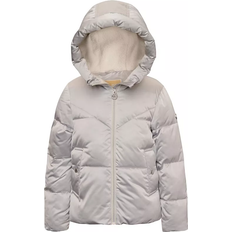 Silver Jackets Children's Clothing Michael Kors Kid's Fleece Lined Full Zip Satin Puffer Jacket - Nickel