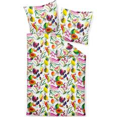 Bettbezüge Janine Mako-Satin Bettwäsche Set 135x200 cm Multicolor Bettbezug