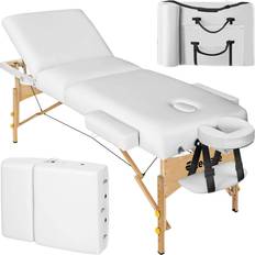 tectake Massage table Somwang 7.5 cm padding white