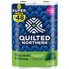 Quilted Northern Ultra Soft & Strong Toilet Paper 8 Super Mega Rolls 48 Regular Rolls