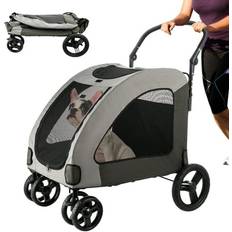 SHZOND Dog Stroller for Large Dogs Up to 150Lbs Foldable Pet Stroller