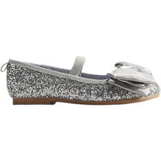 H&M Glittery Ballet Pumps - Silver Coloured/Frozen