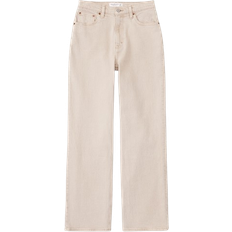 Abercrombie & Fitch Curve Love High Rise 90s Relaxed Jeans - Oat
