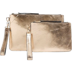 River Island Leather Pouch Bundle - Gold