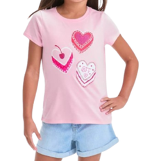 Cat & Jack Kid's Short Sleeve Valentine's Day Sweet Treats Graphic T-shirt - Pink