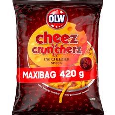 Olw chips Olw Cheez Cruncherz Flamin Hot 420g 1pack