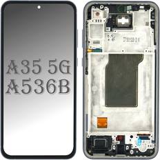 Ersatzbildschirme Samsung Galaxy A35 A356B Display Touchscreen Bildschirm Rahmen Navy Blau