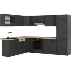 Meubles de Cuisine Vicco Cuisine En Angle R-Line - Anthracite