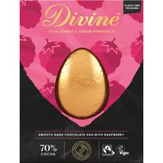 Divine Dark Chocolate With Raspberries Easter Egg 90g 1pack