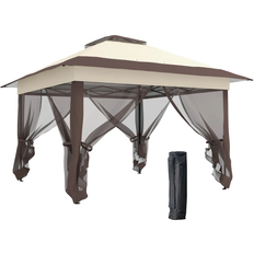 Pop up gazebo OutSunny Pop up Gazebo with Netting 3.6x3.6 m
