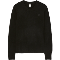 Polyamide Tops PINK Collegiate Knit Crewneck Sweater - Pure Black