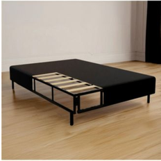 Boyd Sleep King Size 2-in-1 Metal Mattress Foundation and Bed Frame with Roll-Out Slats