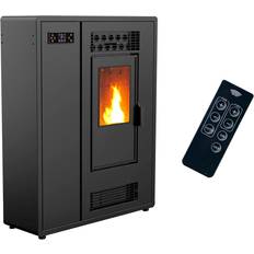 Caminetti Stufa A Pellet Air Slim Astral 12.2 KW Nero