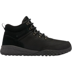 Black - Suede Hiking Shoes Columbia Fairbanks Mid M - Black/Shark