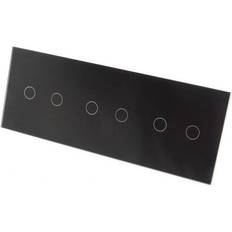 Touch dimmer elartiklar iNSi Touch ON/OFF Triple Panel Glas Strömbrytare 6-Polig