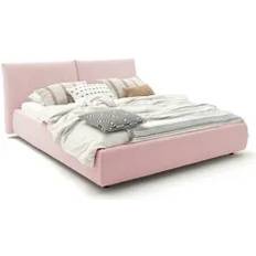 Double Beds Frame Beds KAWOLA Bett Henry Polsterbett Cord Rosa Frame Bed