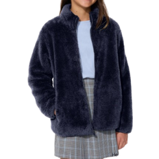 Uniqlo Kid's Fluffy Fleece Full Zip Jacket - Navy (E449887-69)