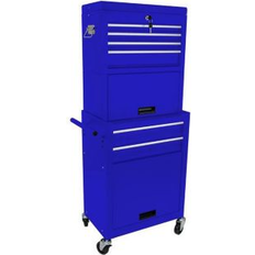 SlickBlue High Capacity 6-Drawer Rolling Tool Chest with Wheels for Easy Storage and Mobility Blue (20)