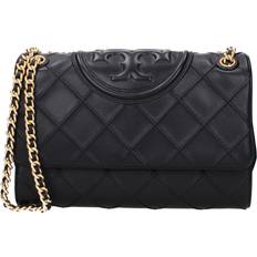 Tory Burch Fleming Leather Shoulder Bag - Black