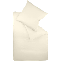 Fleuresse Cream 100% Cotton 2 Piece Set 155 x 200 cm 80 x 80 cm Duvet Cover