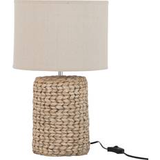 Lampadaires Lampe À Poser Déco Ciment Tressée 48 cm Naturel Lampadaire