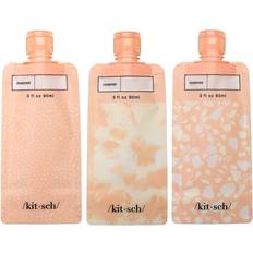 Travel Bottles Kitsch Refillable Flat Pouch Travel Bottles Set 3oz