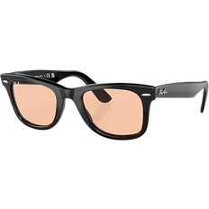 Ray-Ban Uomo Occhiali da sole saldi Ray-Ban RB2140F Wayfarer Vestibilità Orientale 601/4B Occhiali da Sole Neri per Uomo