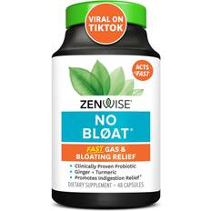 Zenwise Health No Bloat Probiotics Digestive Enzymes for Bloating and Gas Relief 48 Count