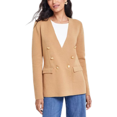 I.N.C International Concepts Women's Sweater Blazer - Warm Toffee